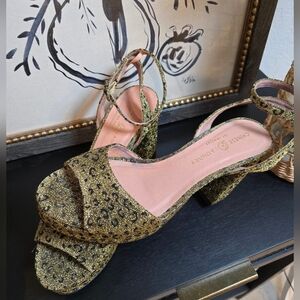 Chinese Laundry Gold Glitter Women's Heels